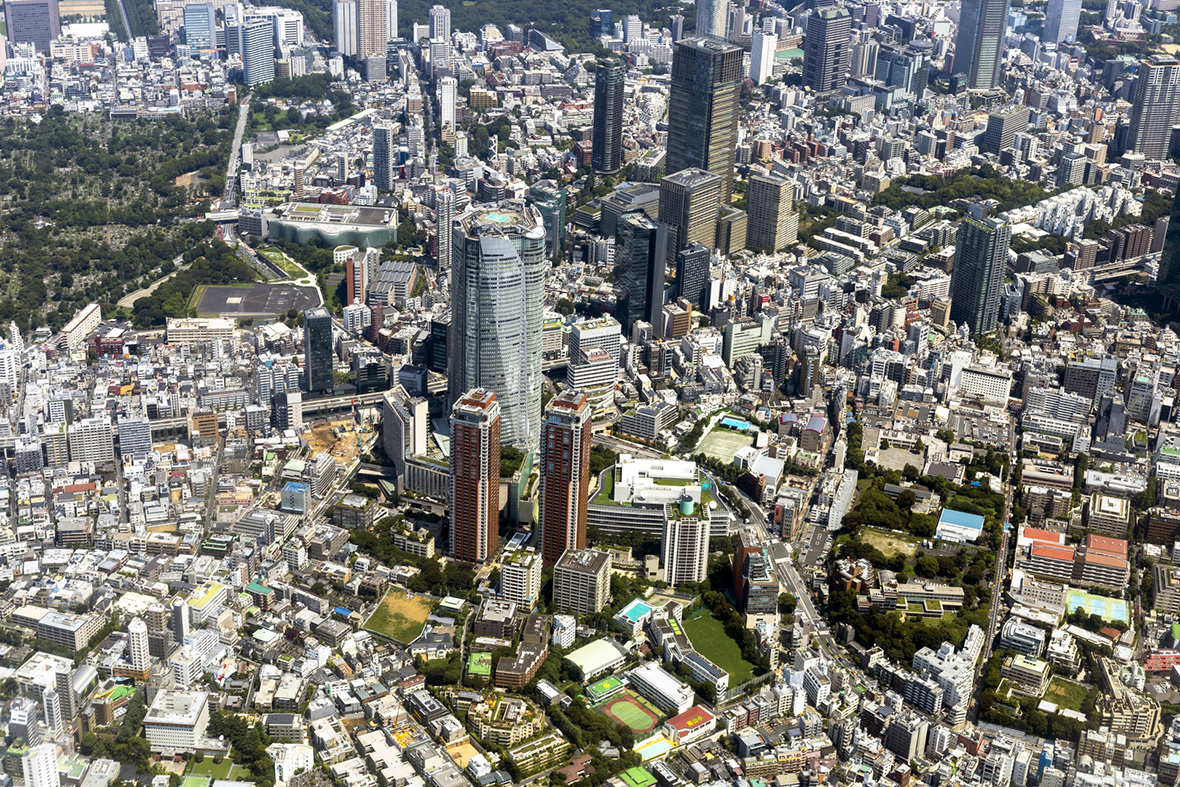 六本木ヒルズと隣接する開発予定地